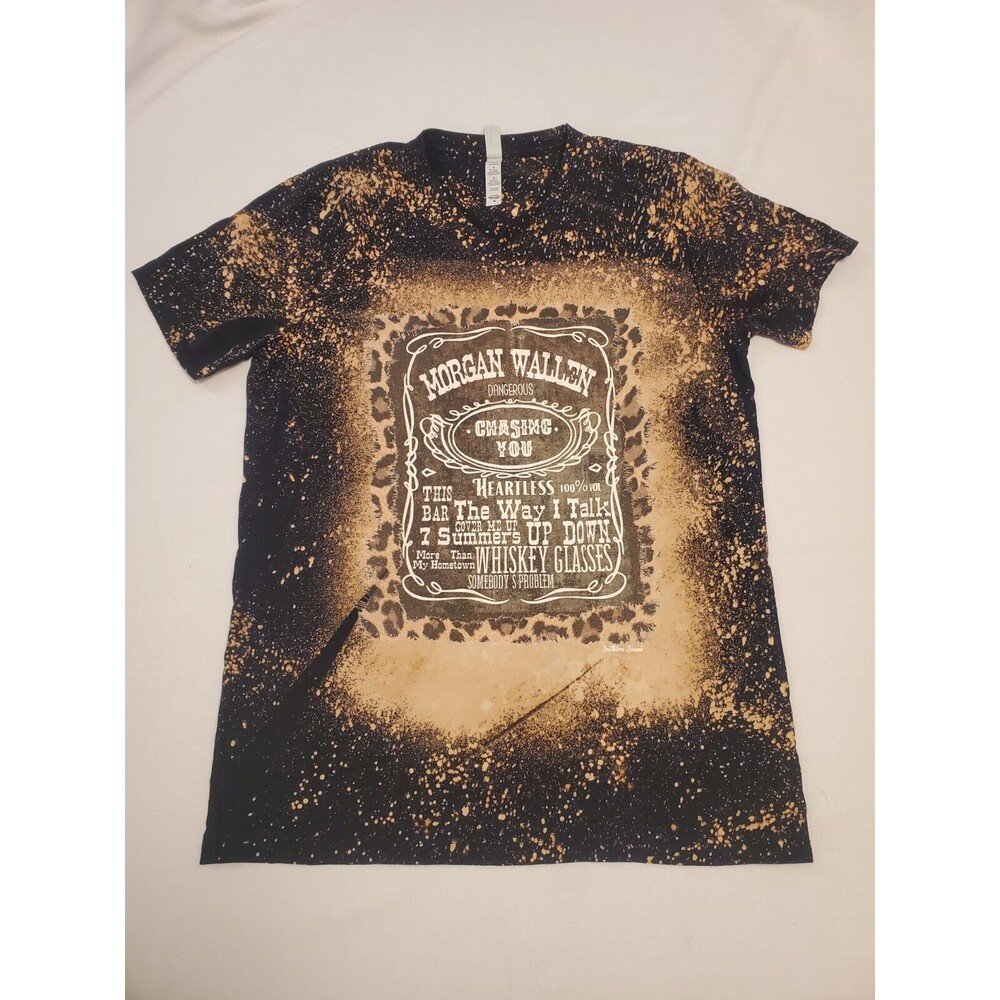 Morgen Wallen Concert T Shirt Sz Medium V Neck Country Music Artist Logo